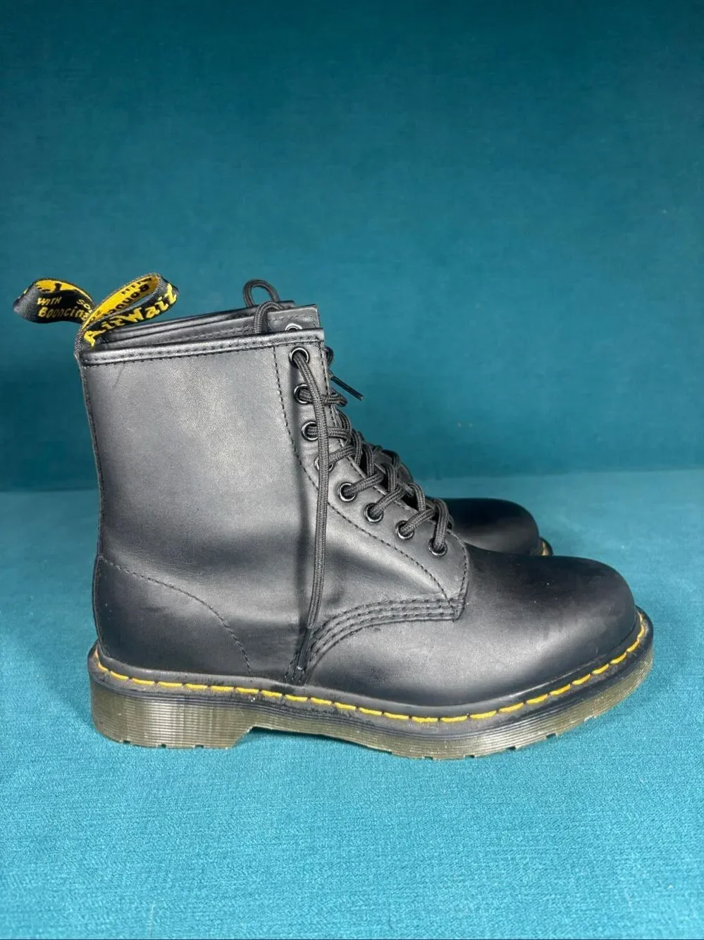 Dr. Martens 1460 Black Nappa Leather Boots Unisex Men 7 Women 8 EU 39